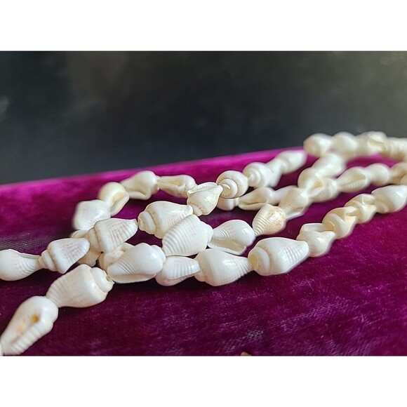 Shell Beaded Necklace Vintage, READ - Picture 6 of 10